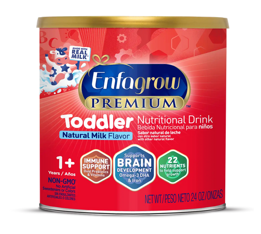 Enfagrow® PREMIUM Toddler Nutritional Drink - Natural Milk Flavor Powder - 24 oz Can