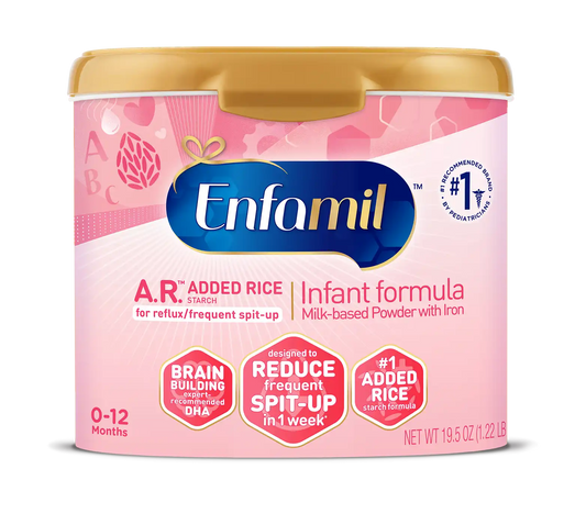 Enfamil A.R.™ Infant Formula with Added Rice Starch Powder - 19.5 oz Tub